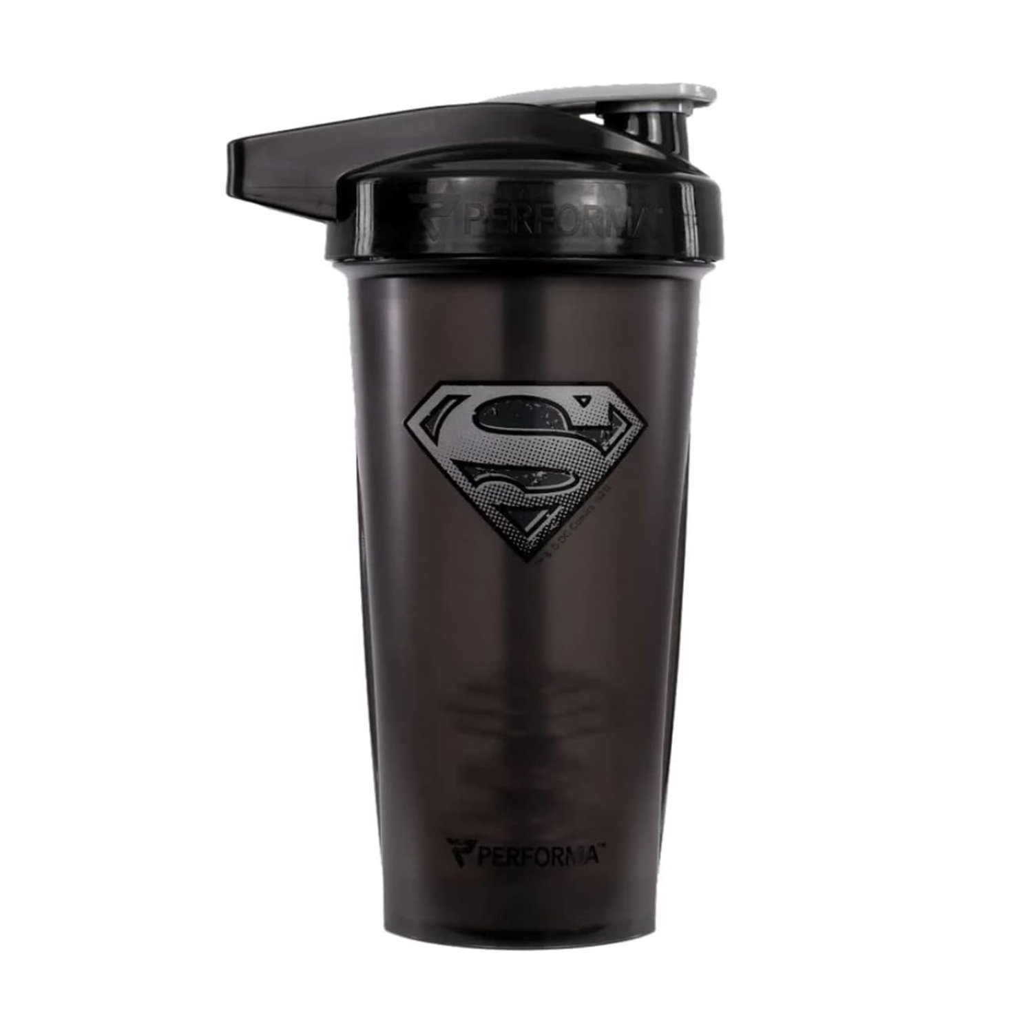 Vaso Shaker Performa Superman Black 28 oz 828ml.