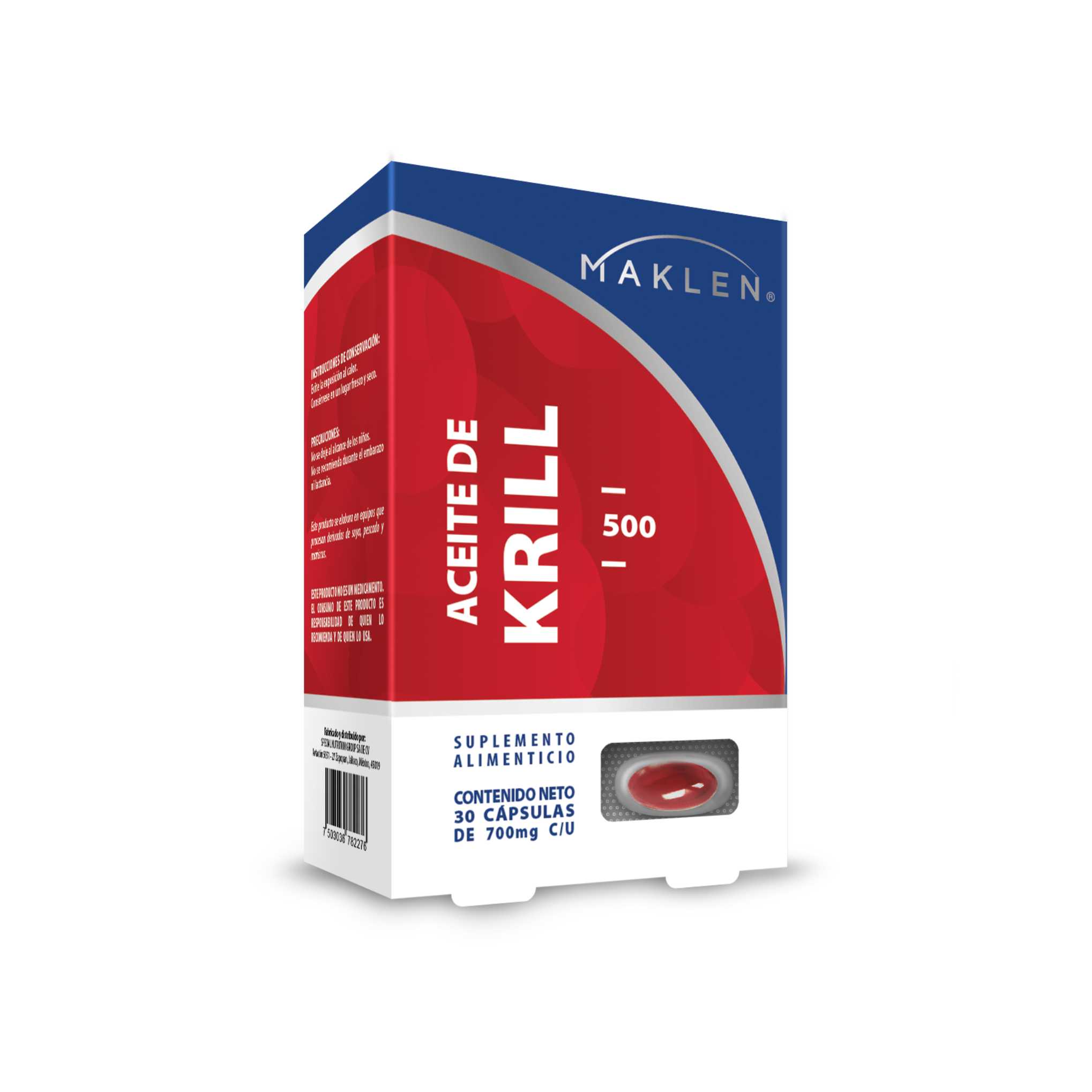 Maklen, Aceite de Krill - El Omega 3 de Alta Calidad del Océano Antártico.