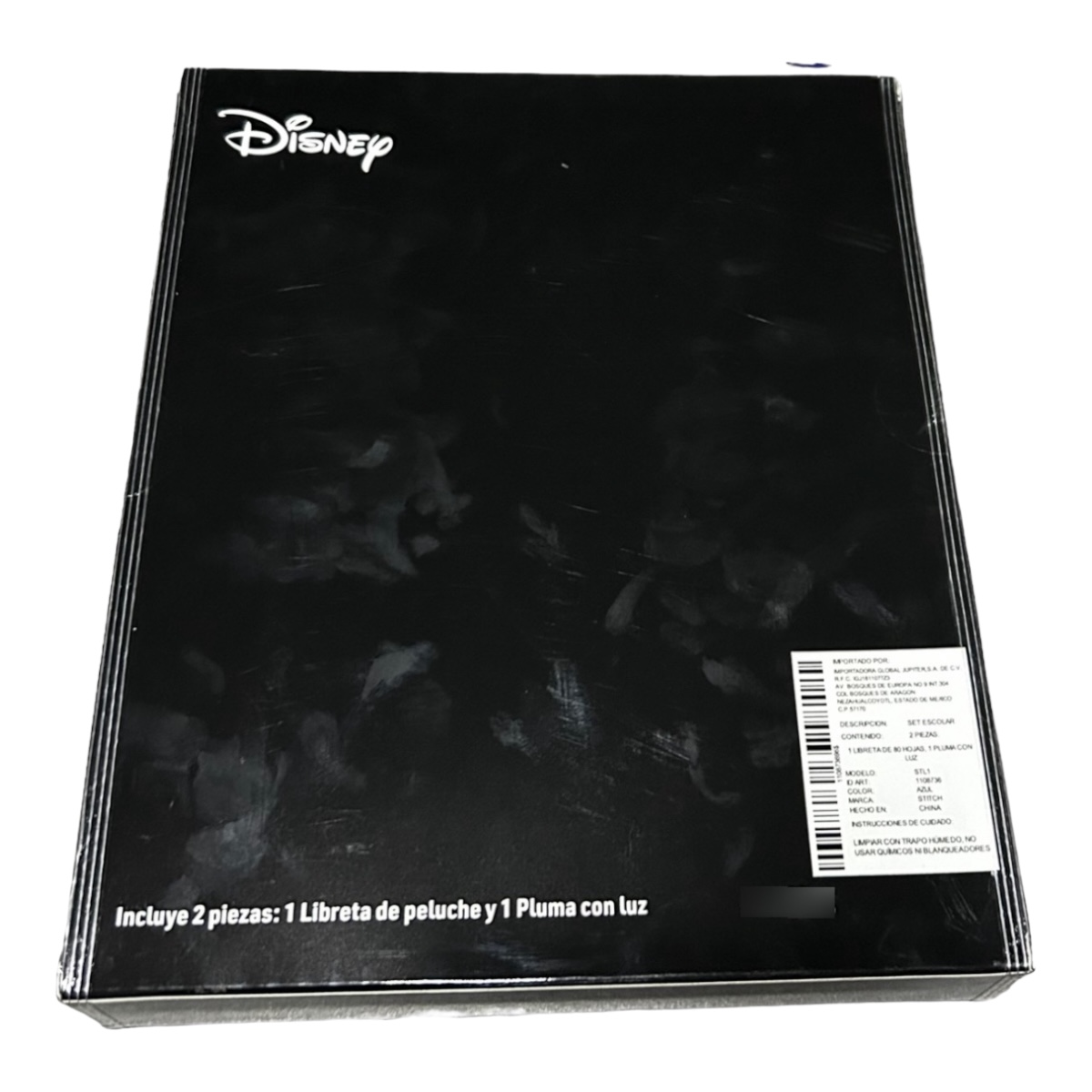 Libreta Stitch Notebook Fur + Pluma Kawaii Disney.