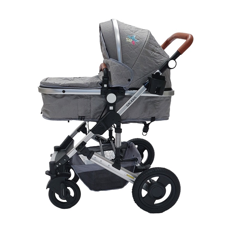 Carriola con Portabebe STARKIDS Galaxis Gris.