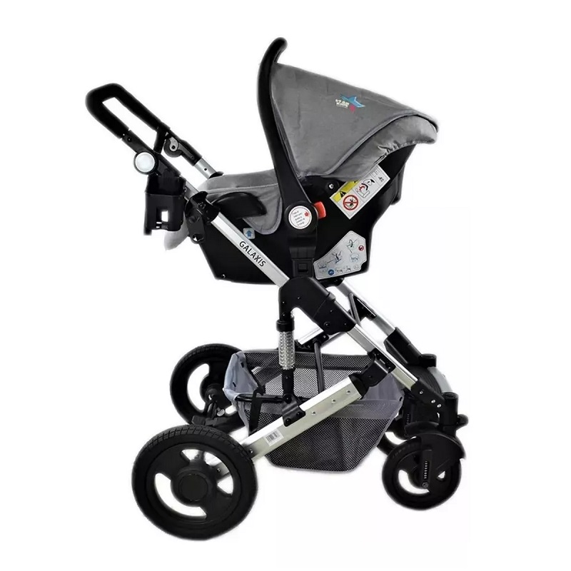 Carriola con Portabebe STARKIDS Galaxis Gris.