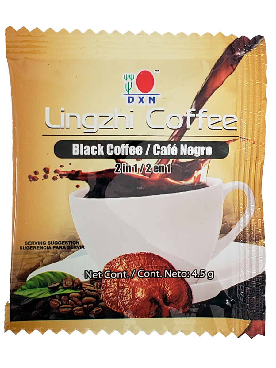 Café Instantáneo DXN 2 En 1 Lingzhi Coffe con Ganoderma 5 Bolsas.