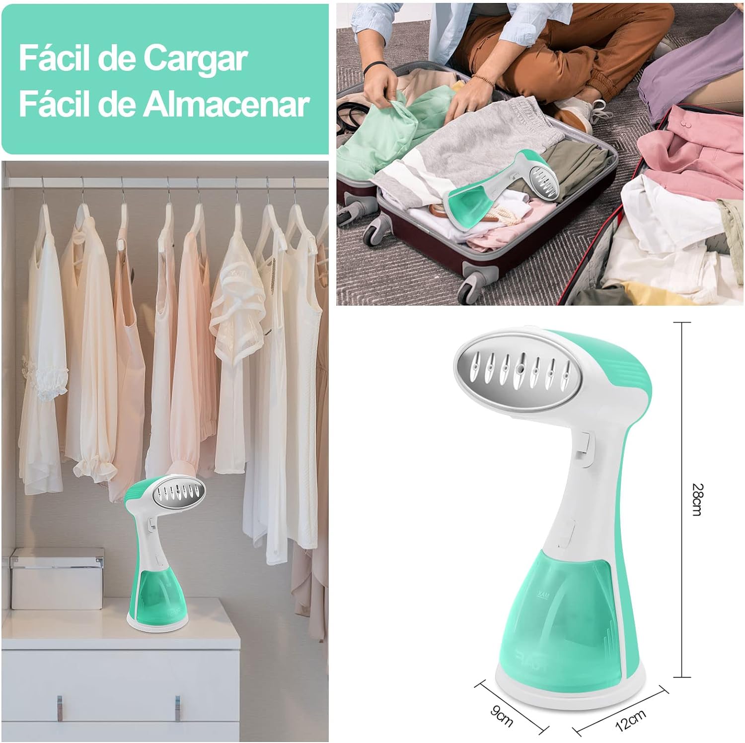 Plancha De Vapor Vertical Portátil Vaporizador Ropa De Mano