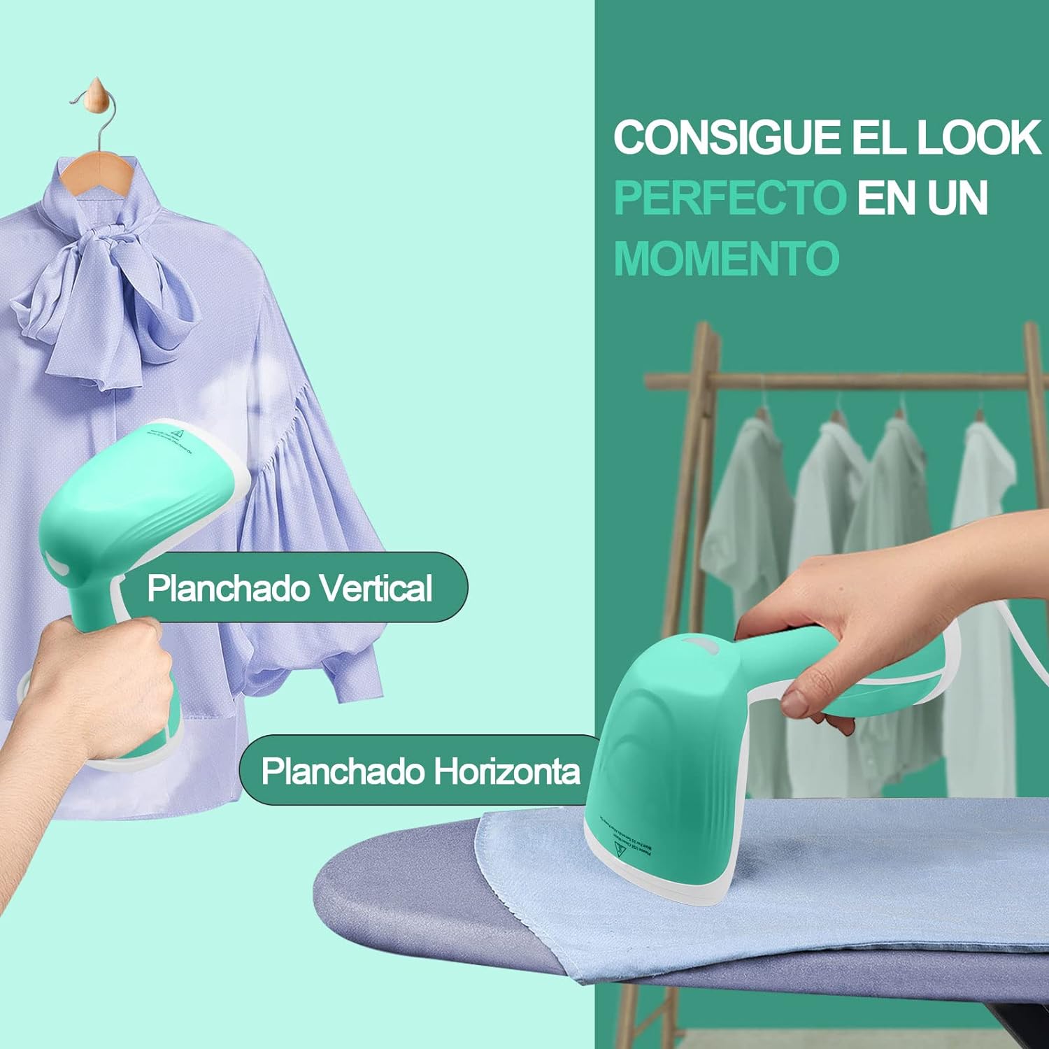 Plancha De Vapor Vertical Portátil Vaporizador Ropa De Mano