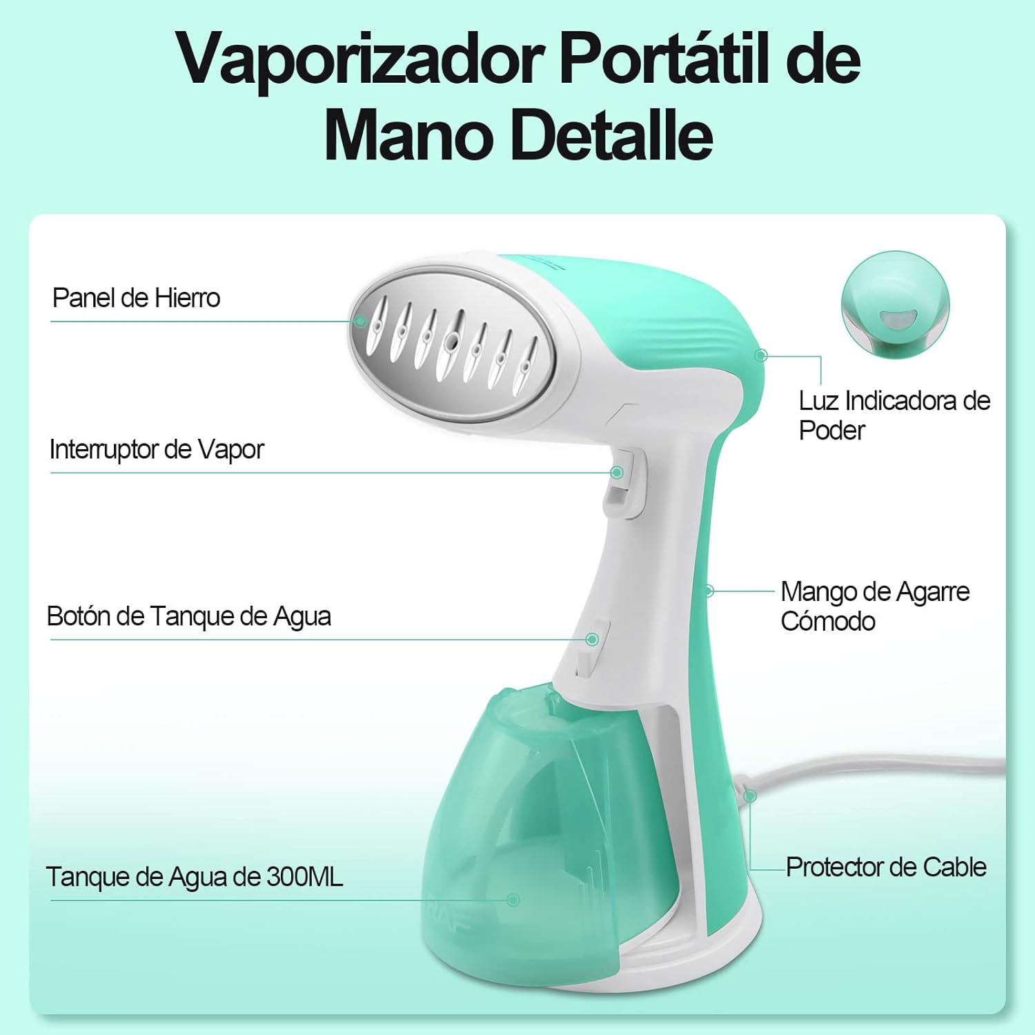 Plancha De Vapor Vertical Portátil Vaporizador Ropa De Mano