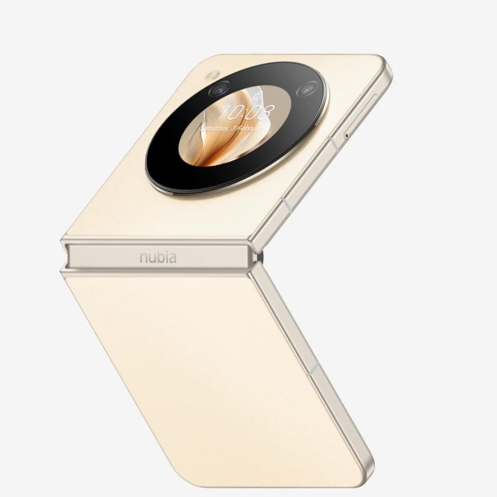 Celular Nubia Flip 5g 256gb 8+12ram pantalla plegable.Dorado