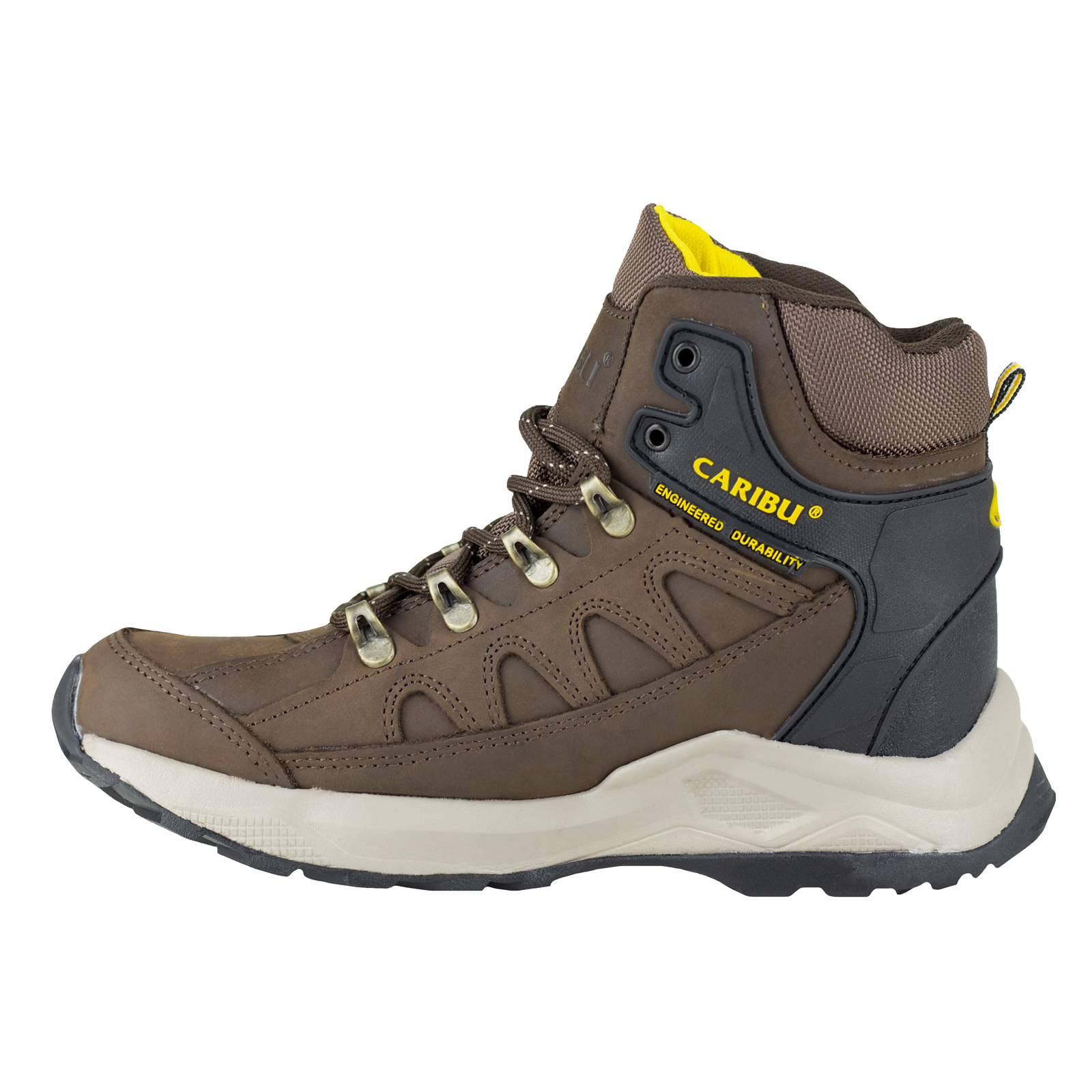 Bota De Hombre Senderismo Aventura Outdoor Caribu 002-n Café