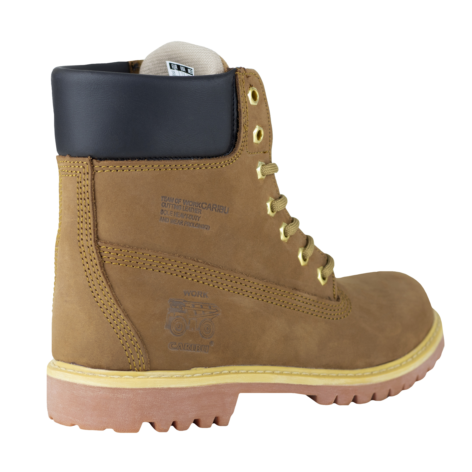Botas Hombre Urbana Caribu 784 Nobuck Cajeta Montaña Trabajo