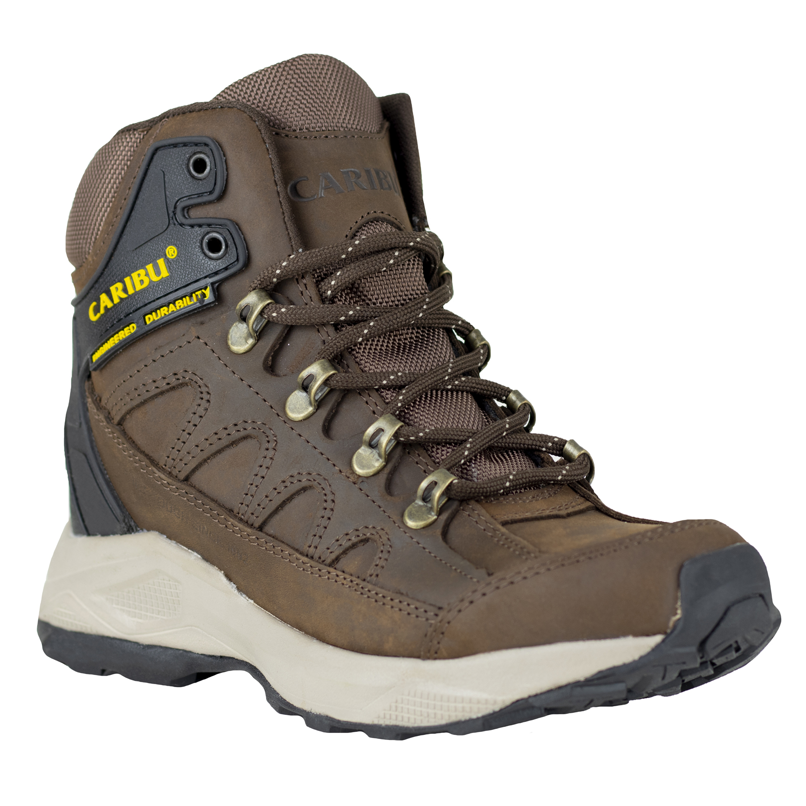 Bota De Hombre Senderismo Aventura Outdoor Caribu 002-n Café
