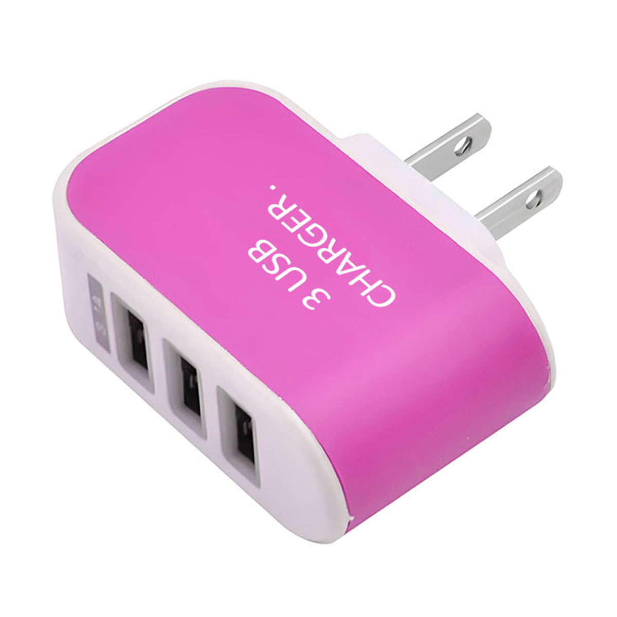 Cargador USB 3 Entradas 1A Celular.