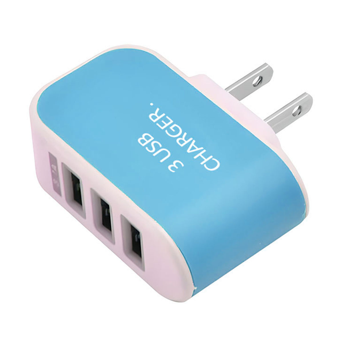 Cargador USB 3 Entradas 1A Celular.