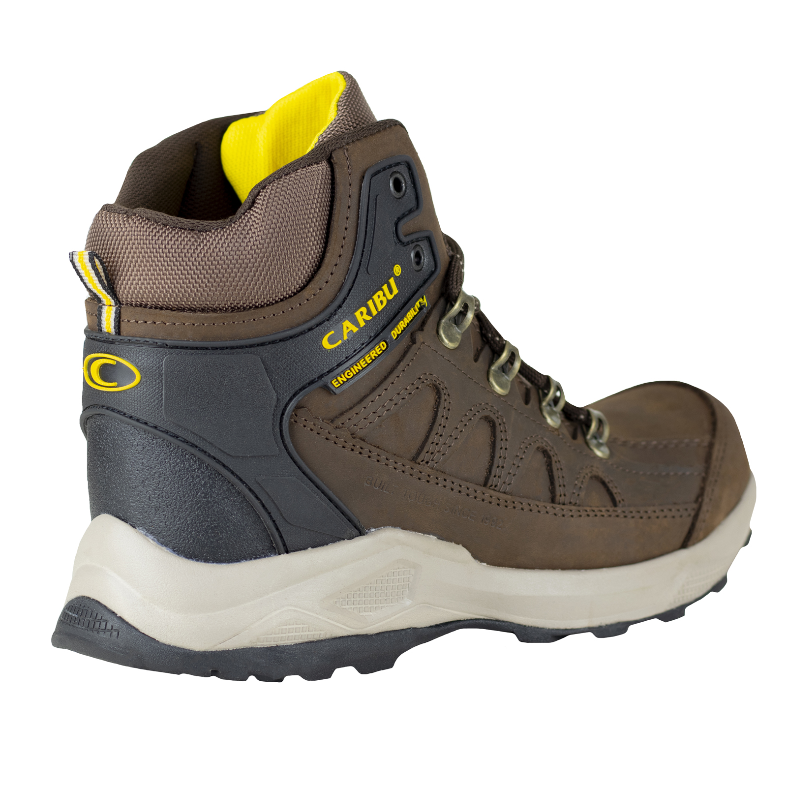 Bota De Hombre Senderismo Aventura Outdoor Caribu 002-n Café