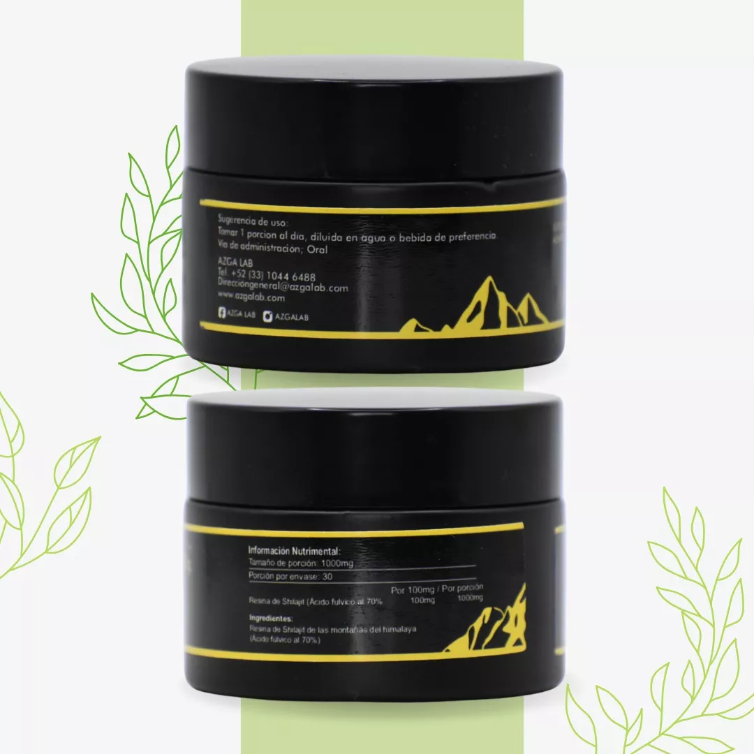 Shilajit Resina Original Del Himalaya 30 G Azga Lab