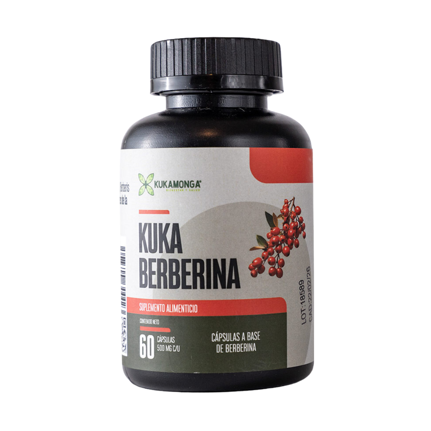 Kuka Berberina Hcl 60 Cáps De 500 Mg