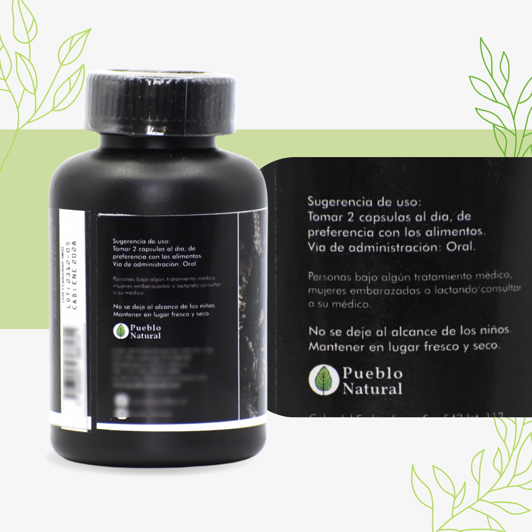 Shilajit Extract Powder 50% 60 Cápsulas 500 Mg C/u Azga Lab