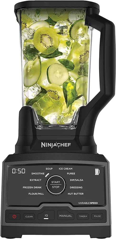Licuadora Ninja Chef Ct800c 2.1 L Negra Con Vaso De Plástico 120v