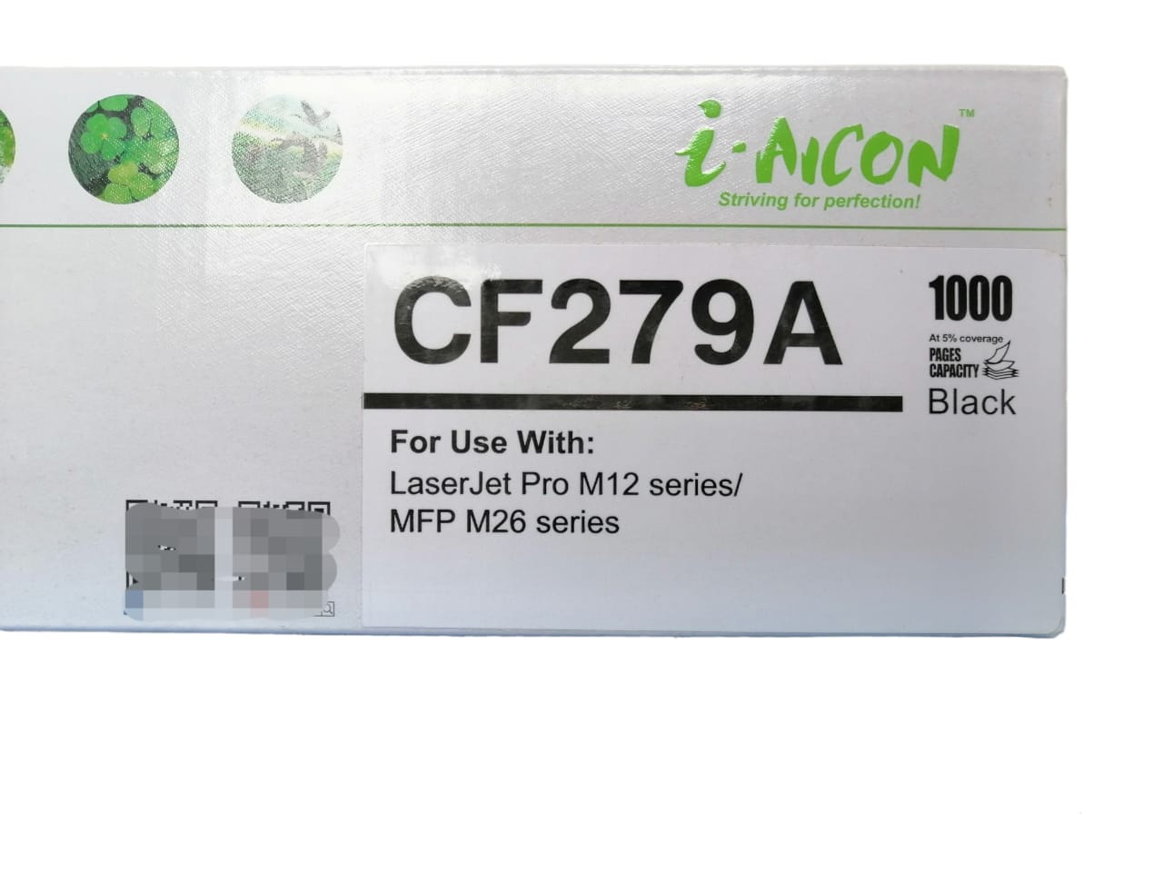 Cartucho tóner IAICON compatible para uso en CF279 A (79 A) nuevo, para uso en HP PRO M12W, M26NW.