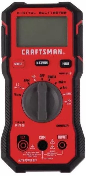 Multimetro Craftsman 600 Volt Automotriz Cmmt14171.