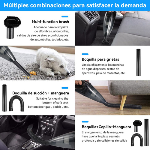 Aspiradora De Mano Portátil Inalambrica Para Auto Y Hogar