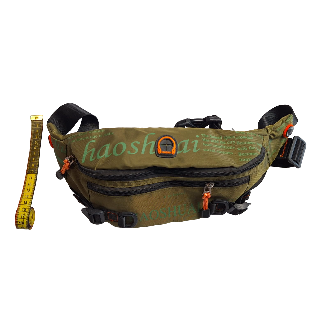 Cangurera De Buena Calidad Grande Riñonera Color Verde Para Hombre 