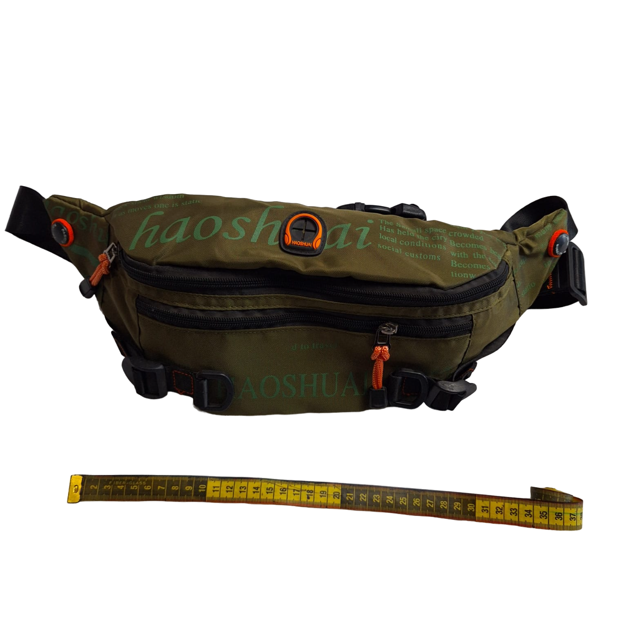 Cangurera De Buena Calidad Grande Riñonera Color Verde Para Hombre 