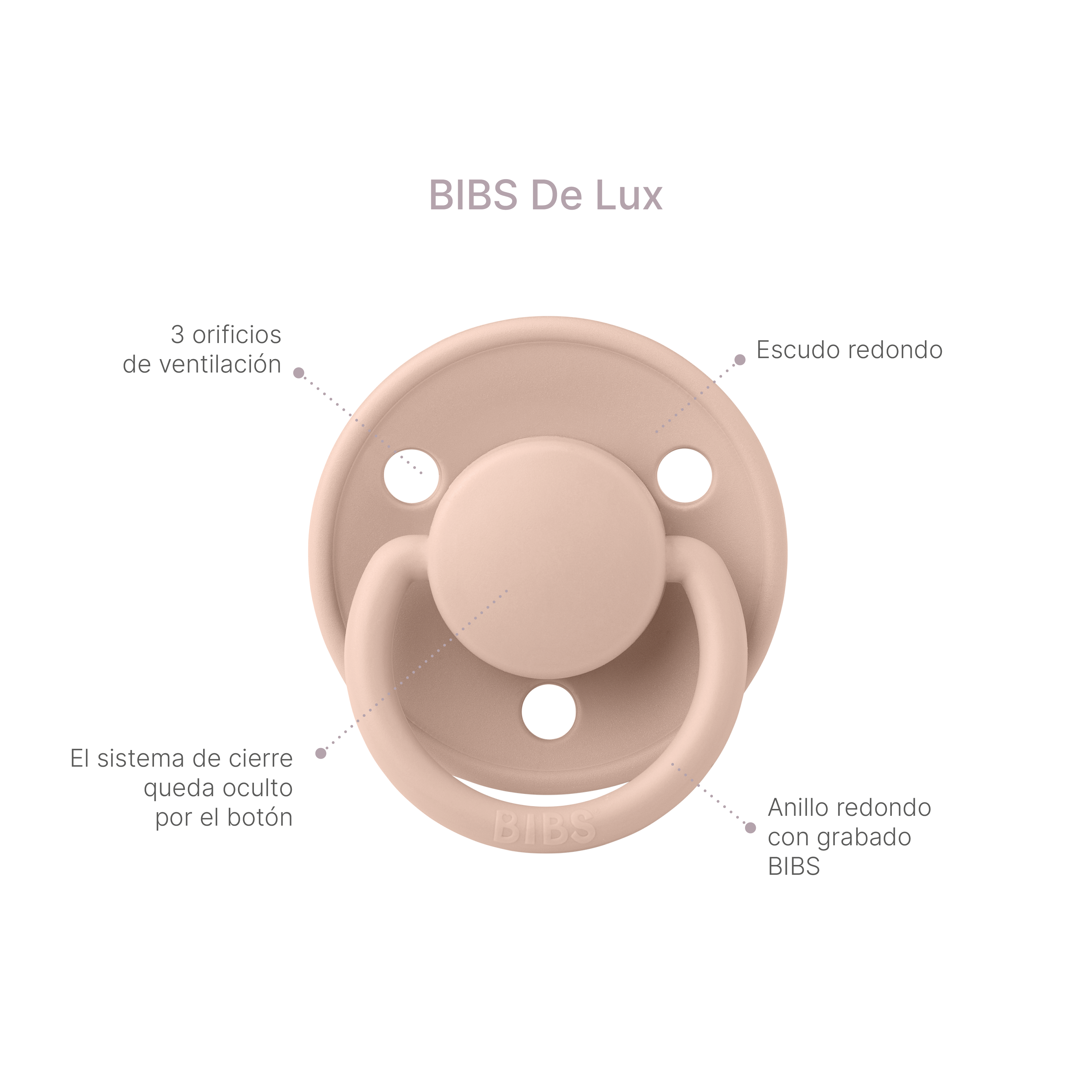 Bibs The Lux Night Chupones De Silicon Para Bebe De 0-3 Años