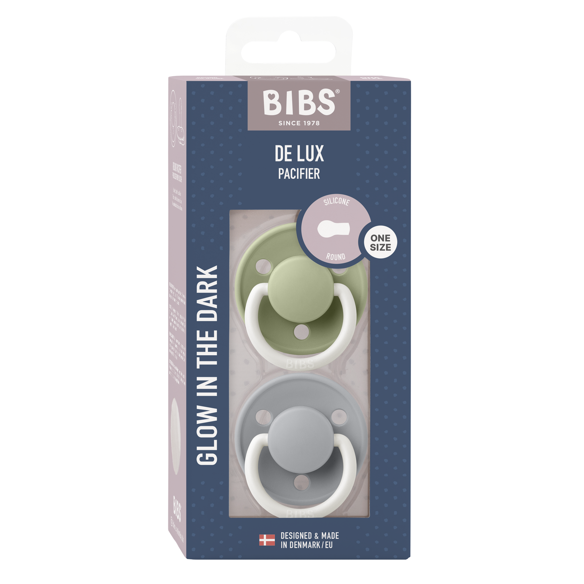 Bibs The Lux Night Chupones De Silicon Para Bebe De 0-3 Años