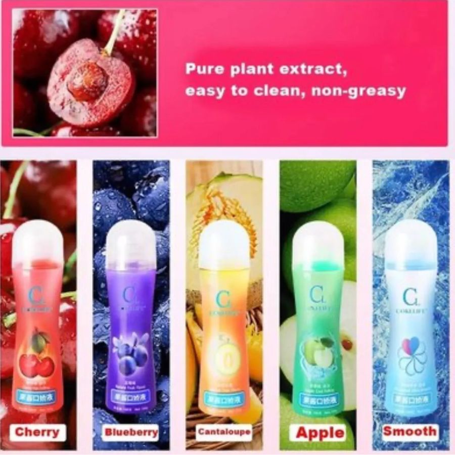 Lubricante vaginal de frutas frio y caliente a base agua