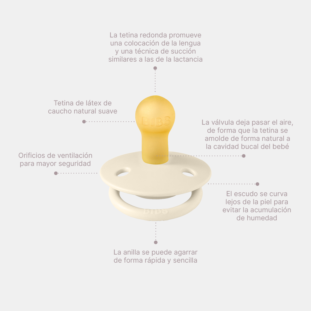 Bibs Chupones De Látex Para Bebe De 6-18 Meses