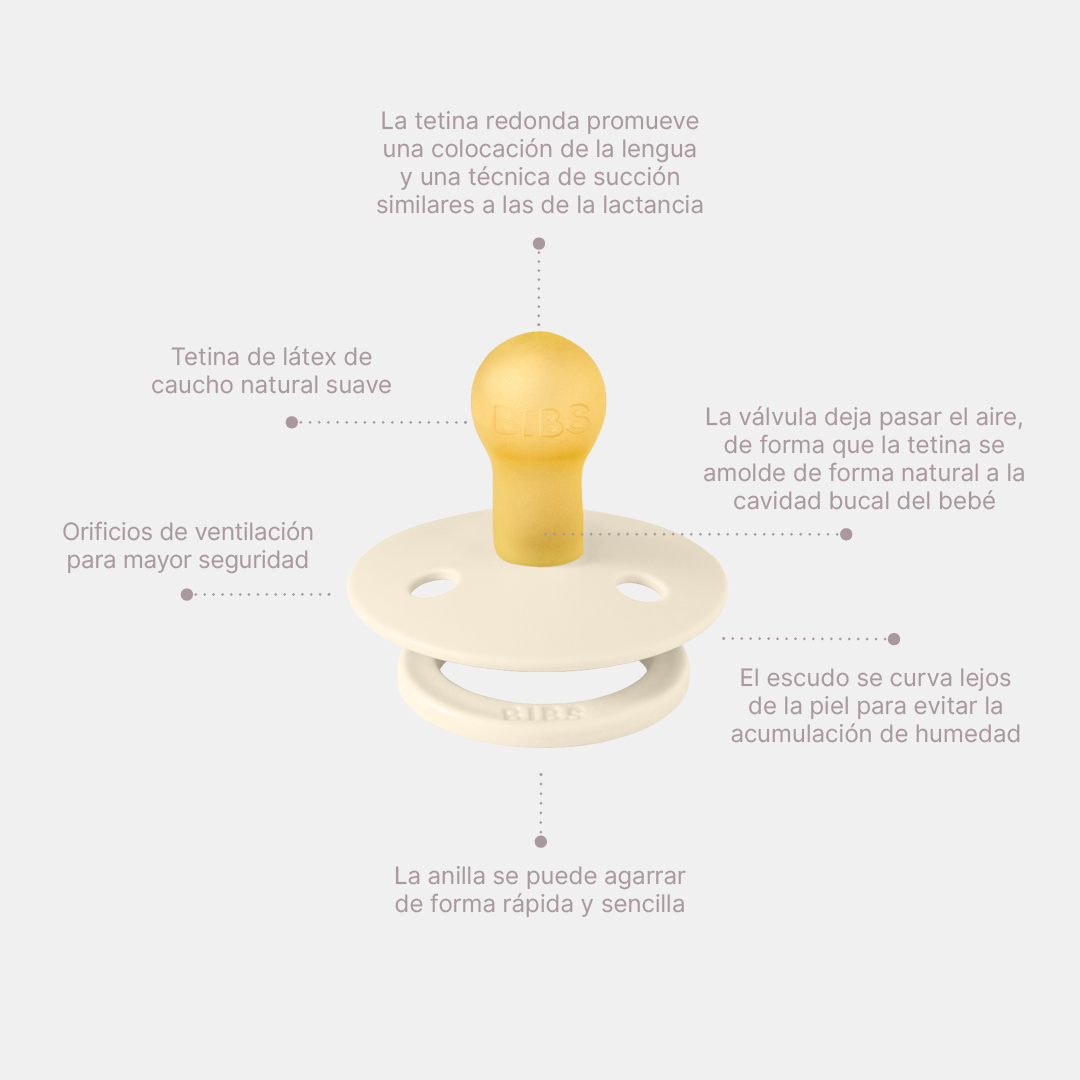 Bibs Chupones De Látex Para Bebe De 0-6 Meses