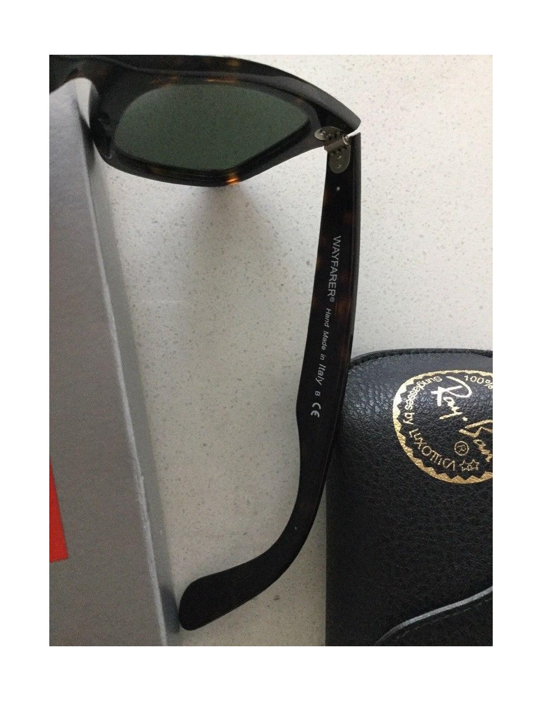 Lentes de sol Ray Ban Rb2140 902 Wayfarer Carey Negro G-15 Original Icon 