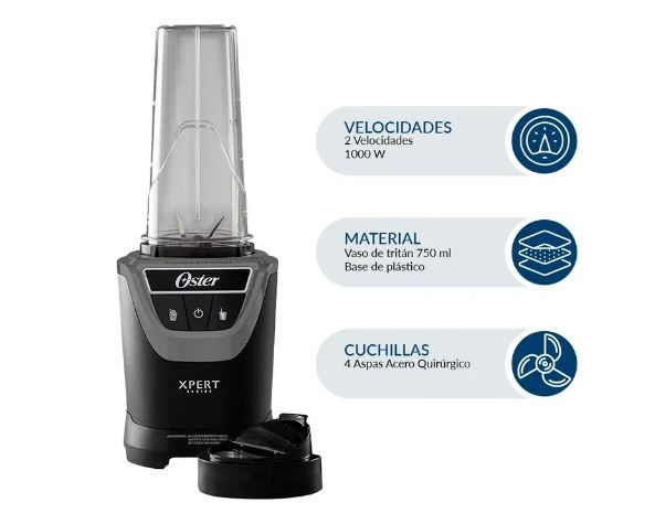 Licuadora Oster Xpert Personal Negra.