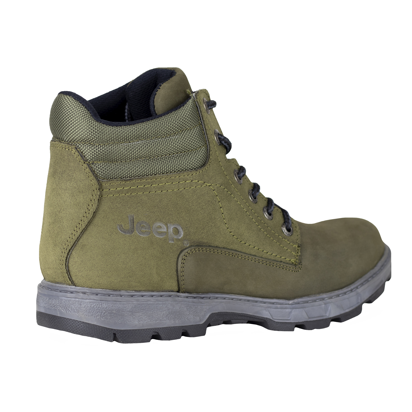 Botas Urbanas Jeep Aventura Para Hombre 16501-50 Nobuk Verde.