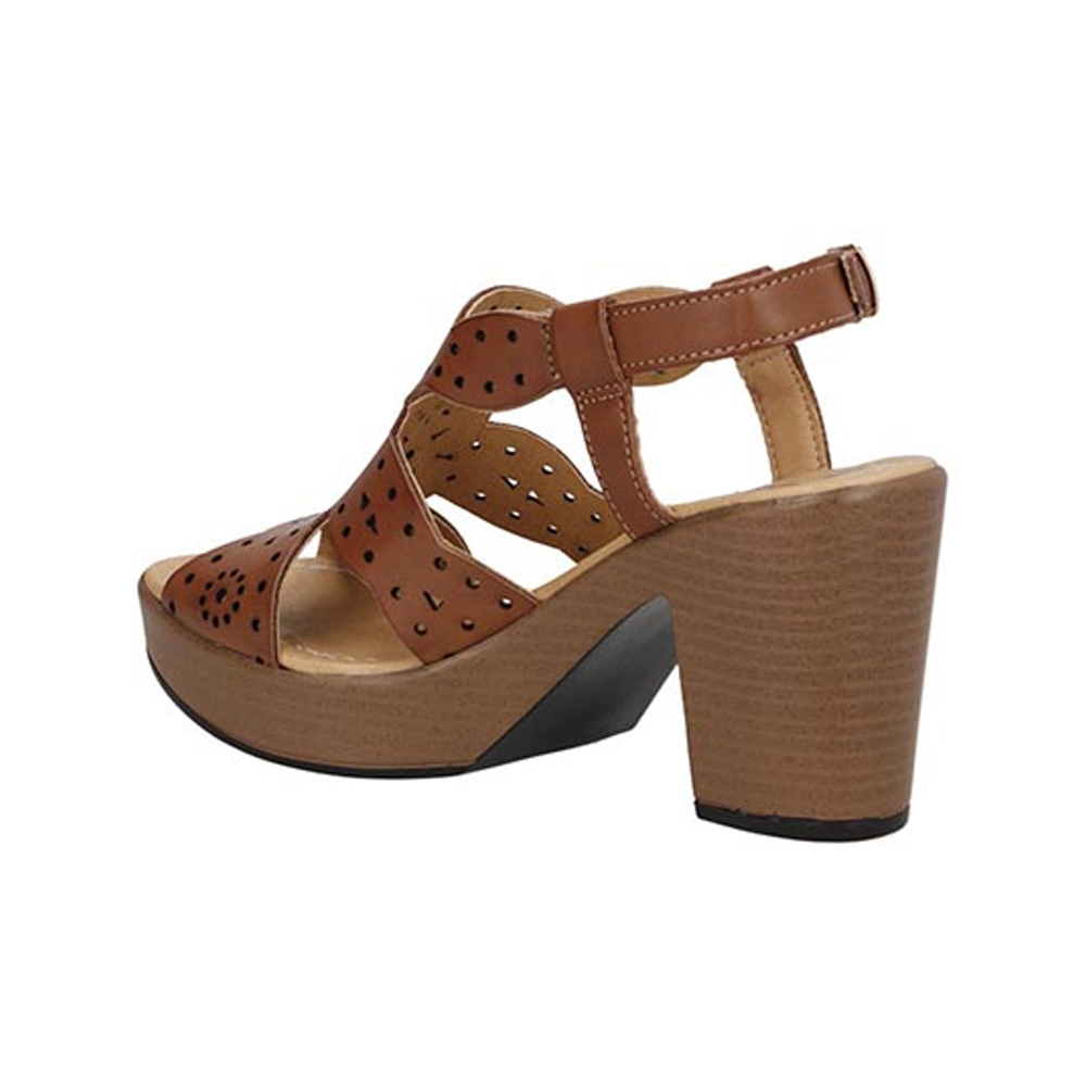 Zapatos Tacón Ancho Mujer Playa Caribe 13598 Casuales Fresco