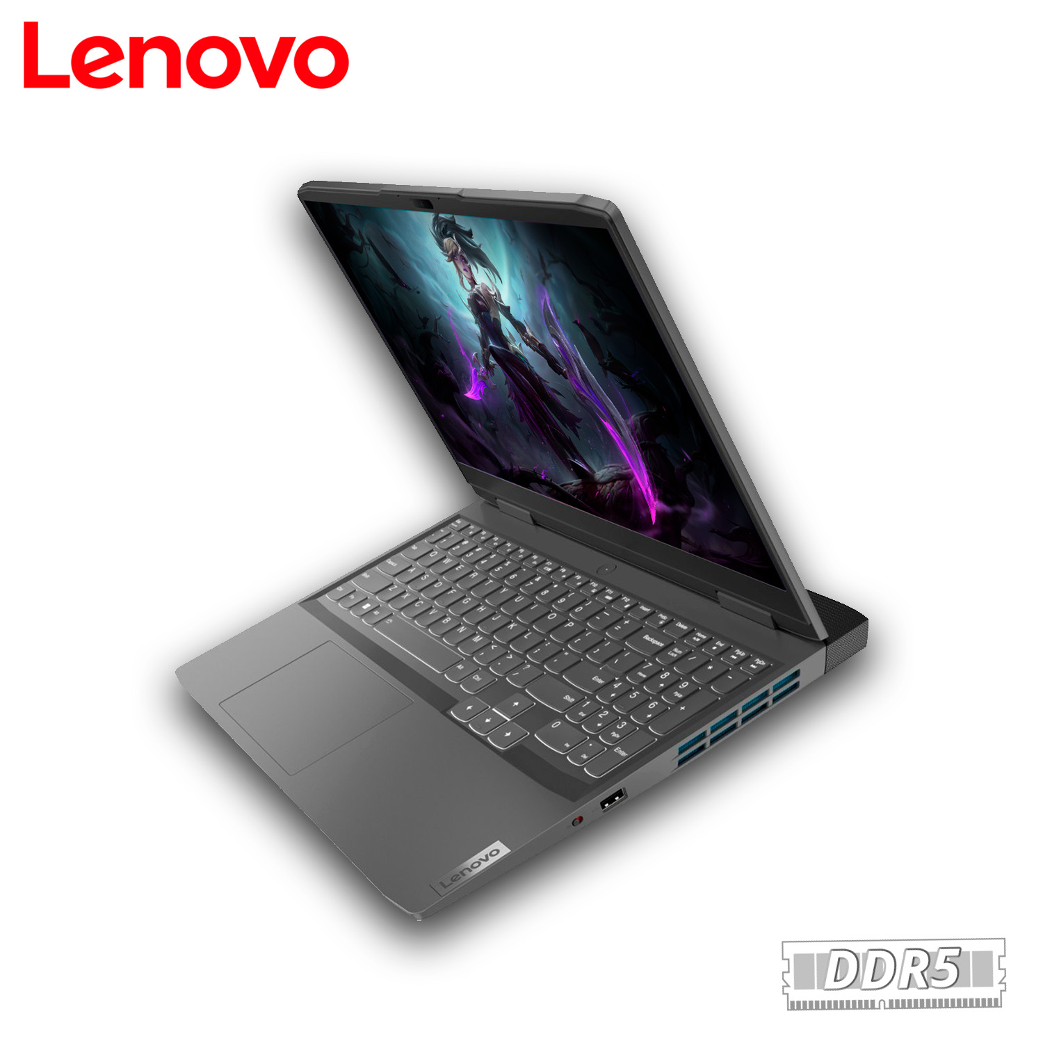 Laptop Lenovo LOQ Ryzen 7 7840HS 512GB Ssd 8GB Ddr5 15.6" Full Hd Windows 11 Home RTX4050 Gris 82XT001NUS.