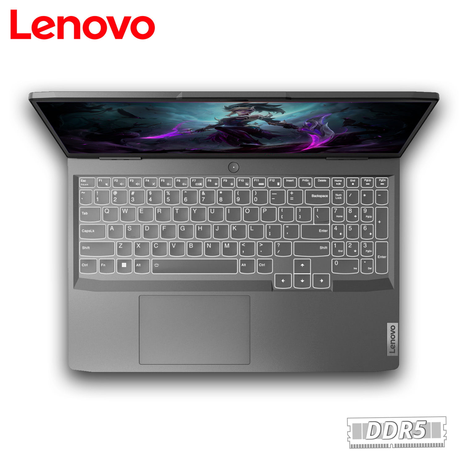 Laptop Lenovo LOQ Ryzen 7 7840HS 512GB Ssd 8GB Ddr5 15.6" Full Hd Windows 11 Home RTX4050 Gris 82XT001NUS.
