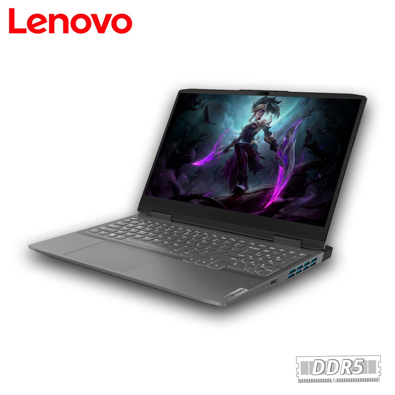 Laptop Lenovo LOQ Ryzen 7 7840HS 512GB Ssd 8GB Ddr5 15.6" Full Hd Windows 11 Home RTX4050 Gris 82XT001NUS.
