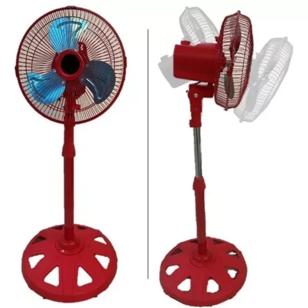 Ventilador Pedestal 10 Pulgadas Metalico Con 3 Aspas