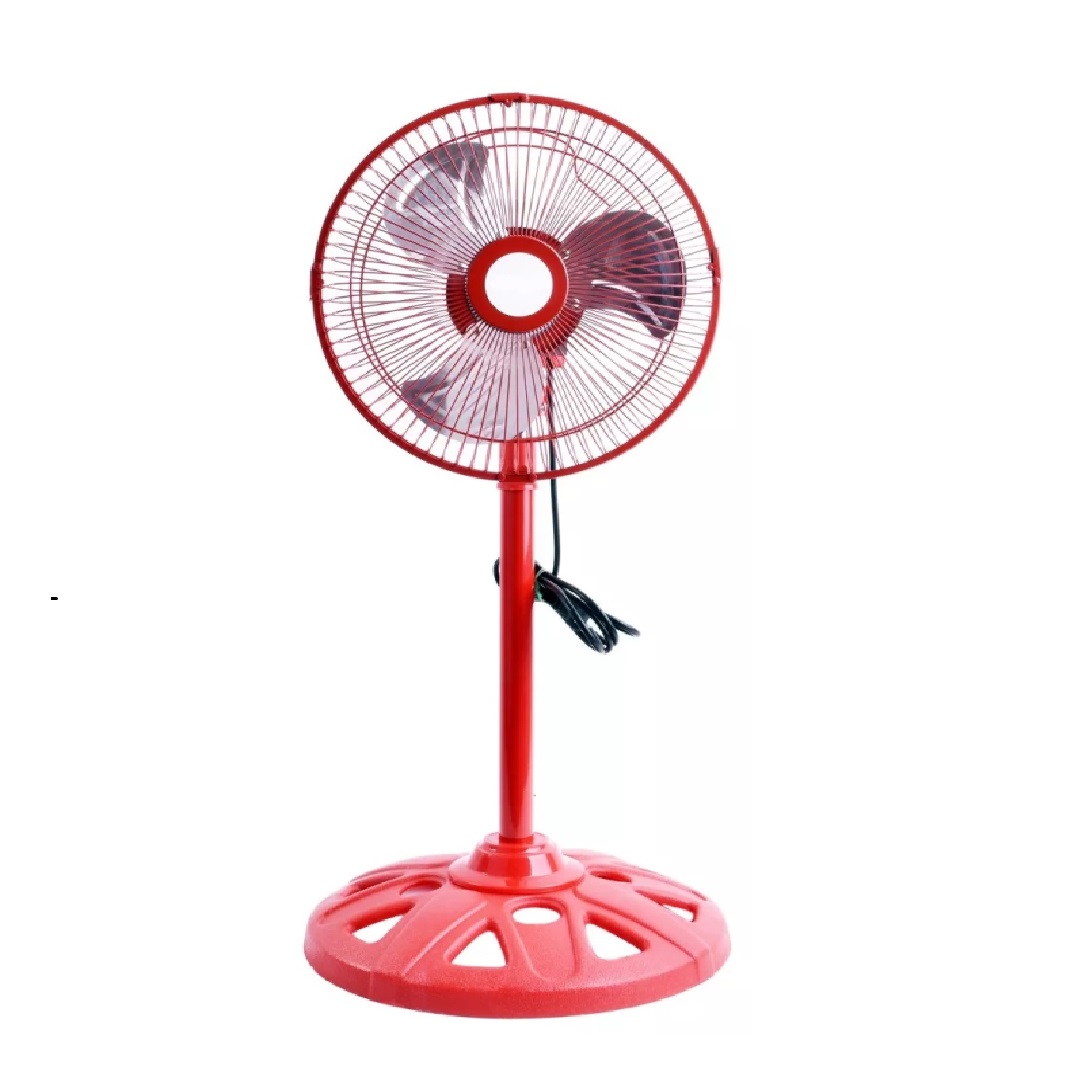 Ventilador Pedestal 10 Pulgadas Metalico Con 3 Aspas