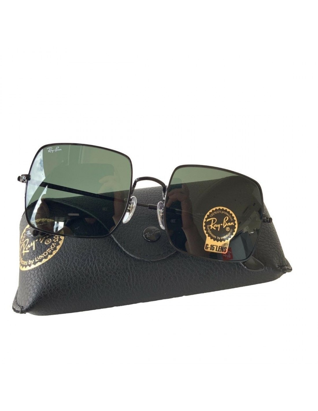 Lentes de sol Ray Ban Rb1971 914831 Square Negro G15 Clasico Original Icon