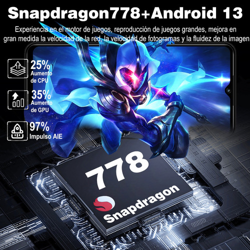 Kxd A07 Teléfono Dual Sim 8gb Ram + 128gb Rom Gran Pantalla 150hz Alta Frecuencia De Actualización 6.52 Pulgadas Con Desbloqueo Por Huella Digital