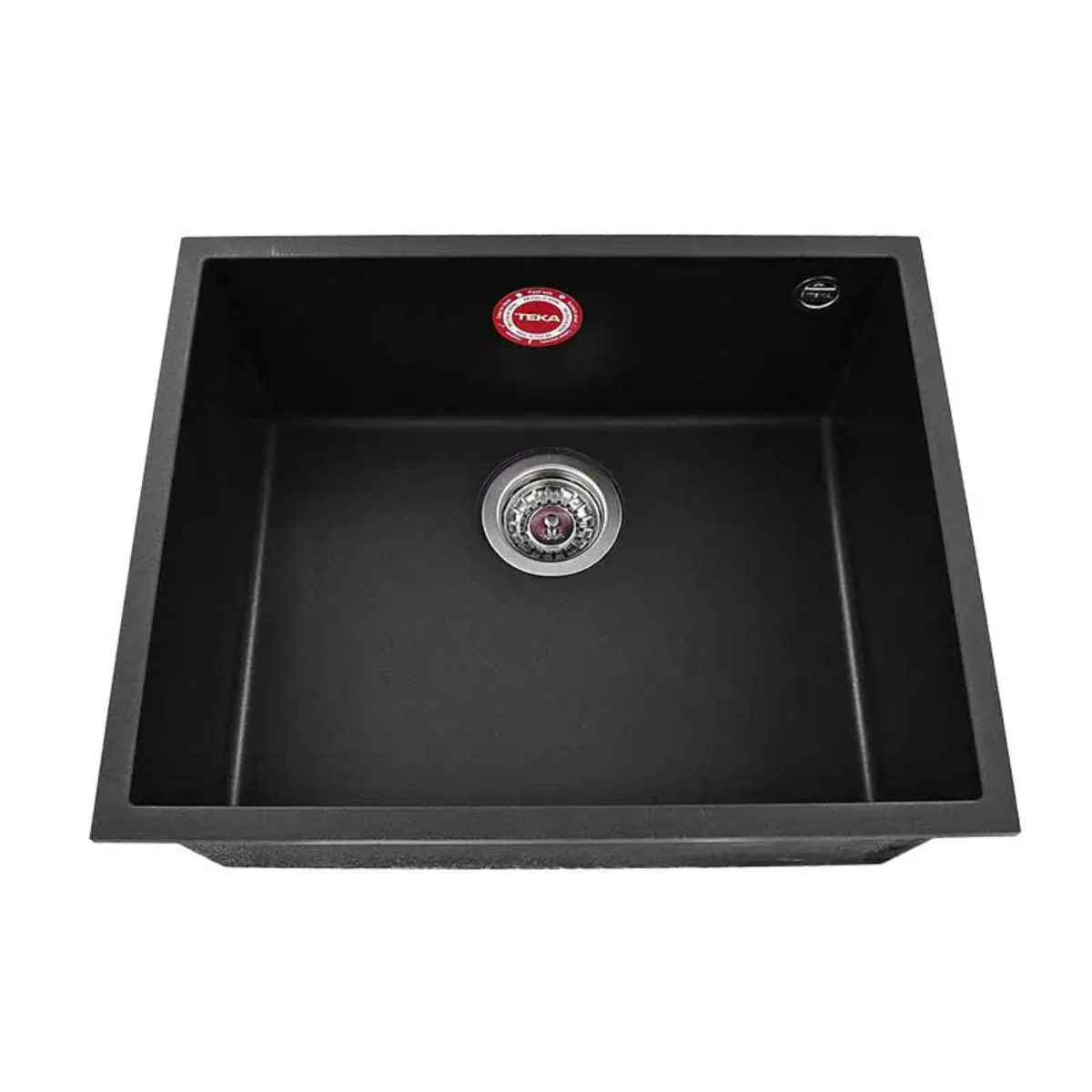 TARJA / FREGADERO TEKA SQUARE 50.40 TG B TEGRANITE+ PARA SUBMONTAR DE 54 CM (21 PULGADAS) CON UNA CUBETA COLOR NEGRO.