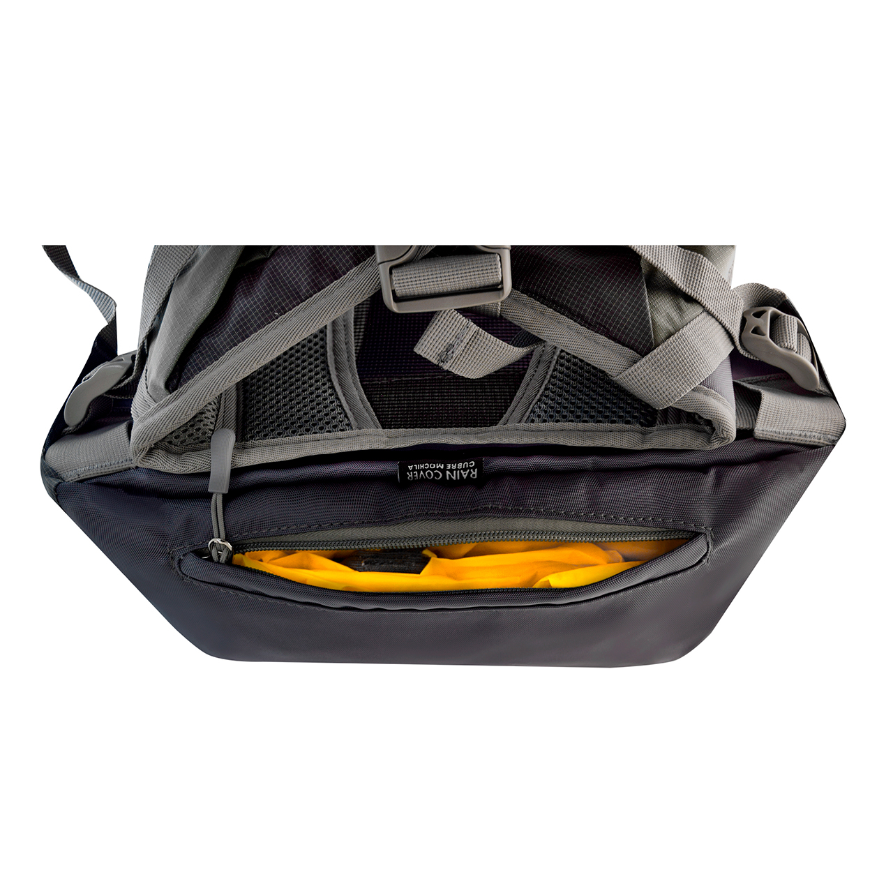 Mochila para montaña Nat Geo, Daytona 30 L con silbato negro S.O.S., MNG3301, gris.