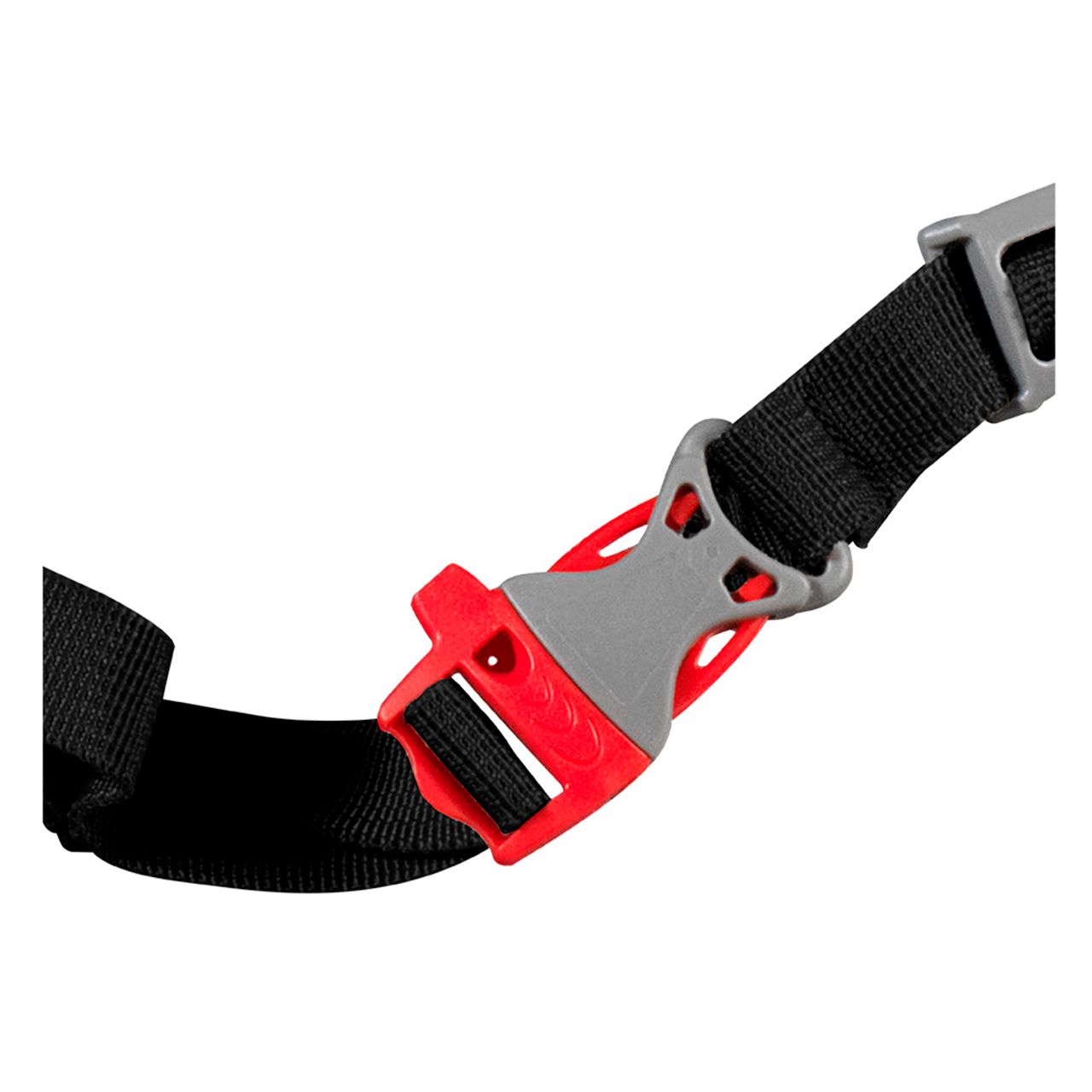 Mochila para montaña Nat Geo, Toscana 32 L con silbato rojo S.O.S., MNG16321, negro con rojo