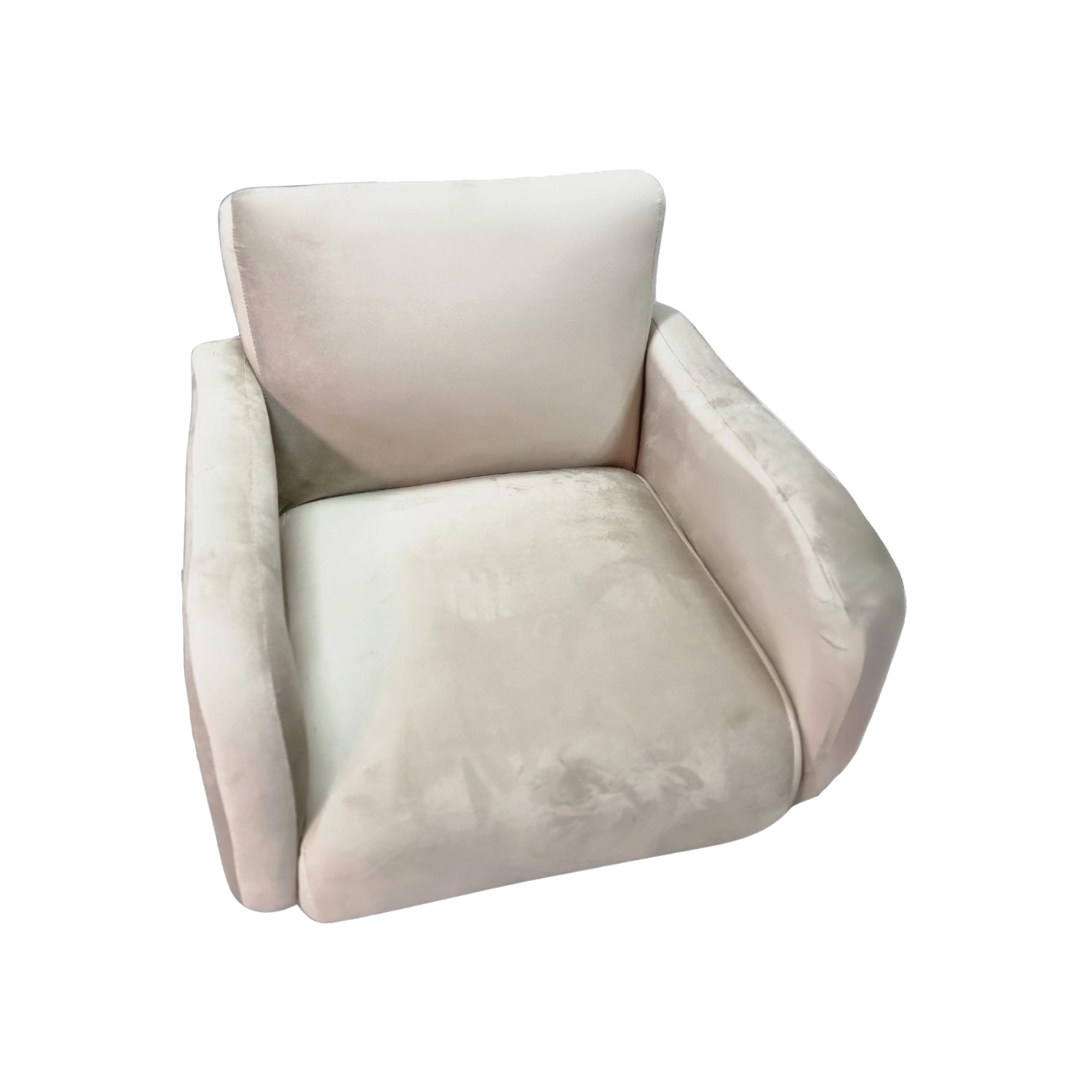 Antema Sillón Sofá Individual Color Beige elegante para toda ocasión, para recepción, salas, oficina, eventos NO es necesario armar, solamente abrir y usar