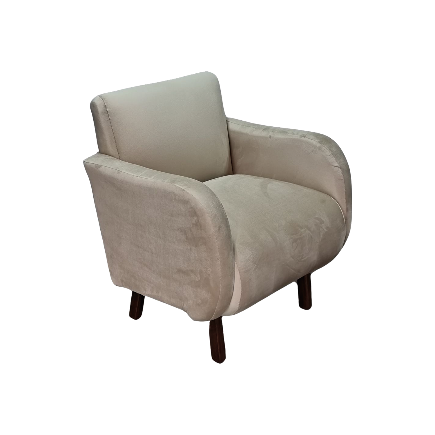 Antema Sillón Sofá Individual Color Beige elegante para toda ocasión, para recepción, salas, oficina, eventos NO es necesario armar, solamente abrir y usar