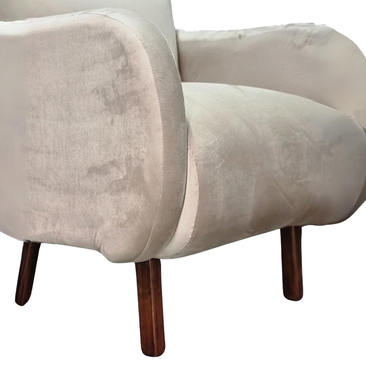 Antema Sillón Sofá Individual Color Beige elegante para toda ocasión, para recepción, salas, oficina, eventos NO es necesario armar, solamente abrir y usar