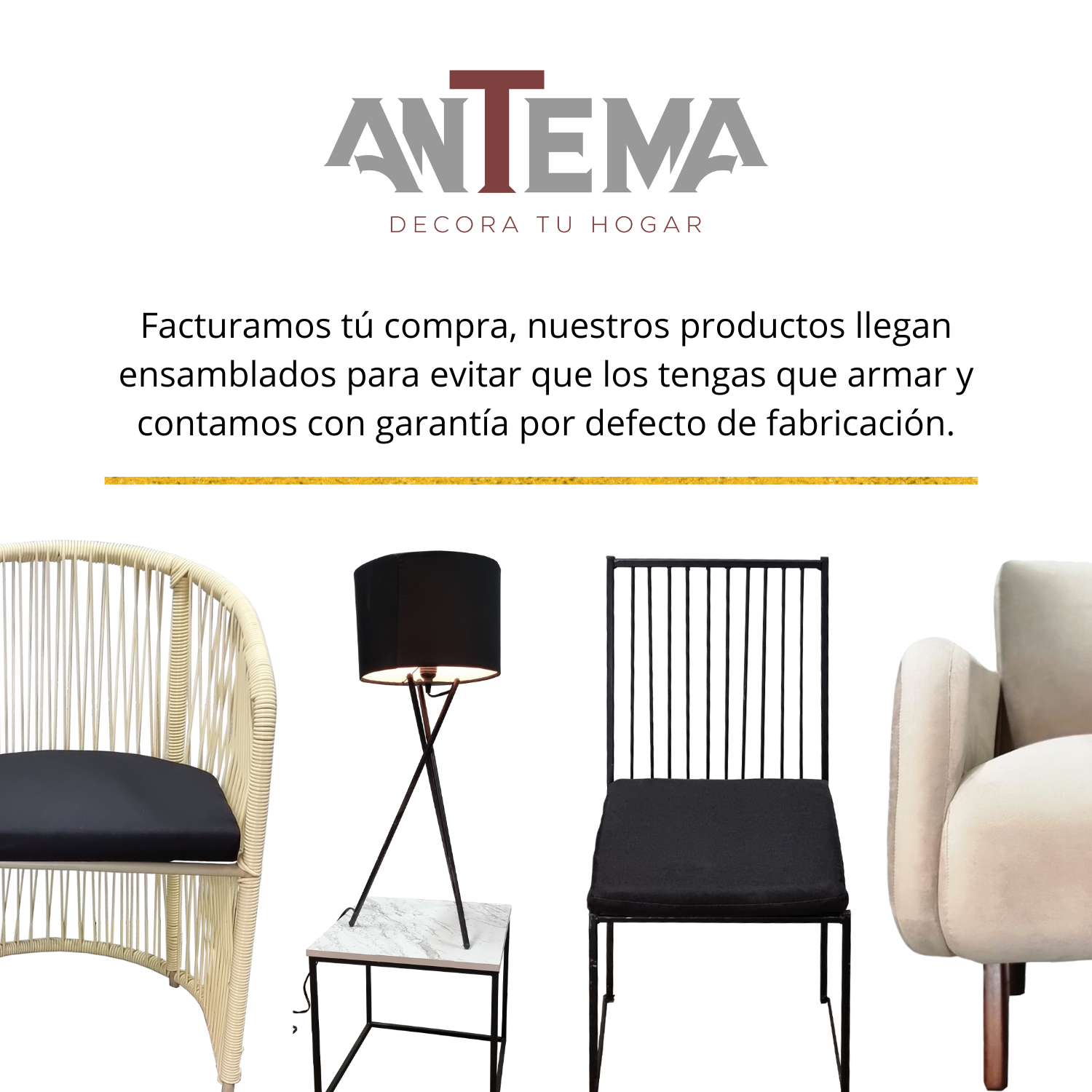 Antema Sillón Sofá Individual Color Beige elegante para toda ocasión, para recepción, salas, oficina, eventos NO es necesario armar, solamente abrir y usar