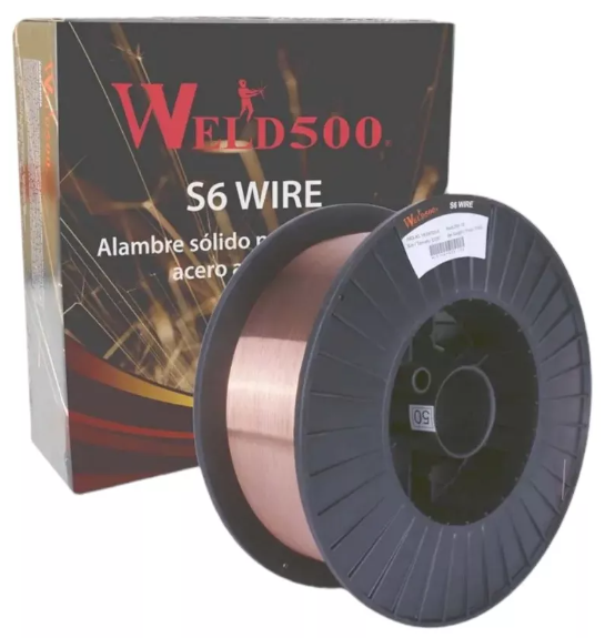 Microalambre Weld500/Okila 0.035, Er70s6. Carrete 15 Kilos.