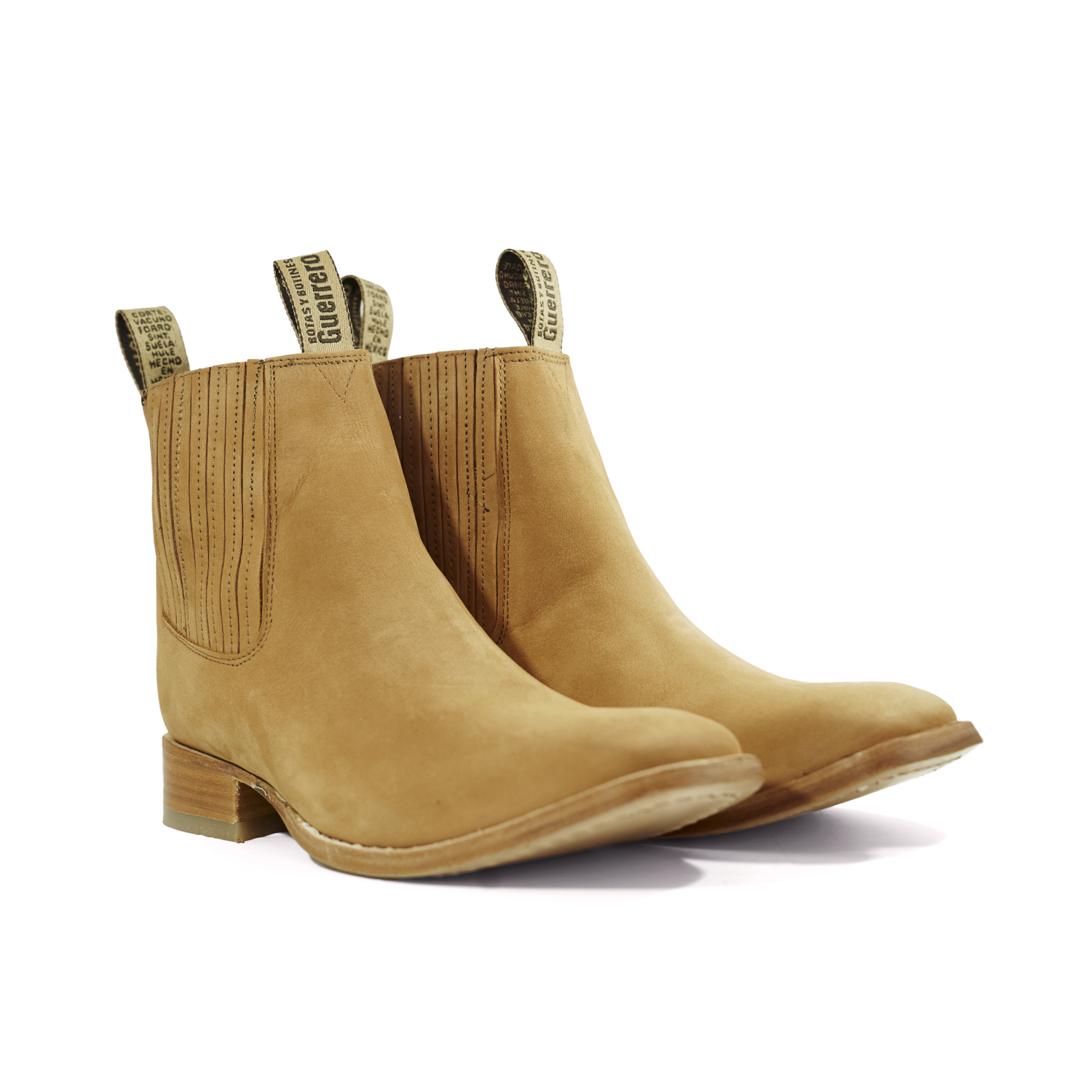 Botas botines vaqueros punta cuadrada casuales 100% piel